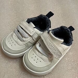 Carter's White Navy Baby Walker Shoes